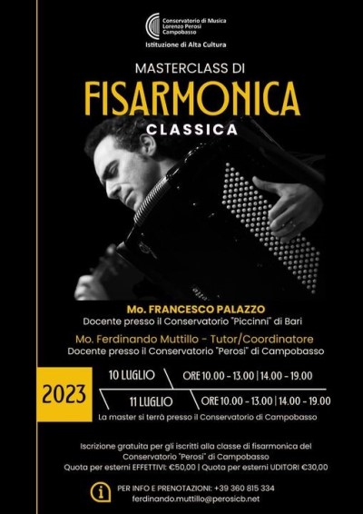 Francesco Palazzo Accordion Masterclass poster