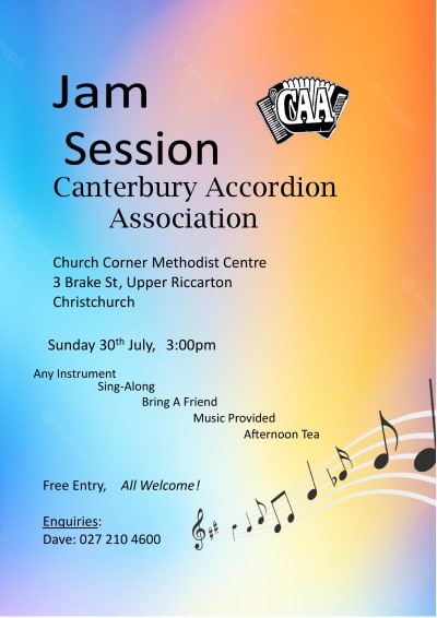 CAA jam session poster