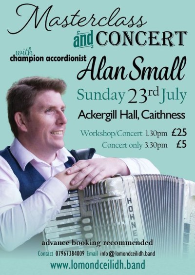 Alan Small Accordion Masterclass and Concert