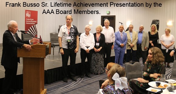 Frank Busso Sr. AAA Lifetime Achivement Presentation