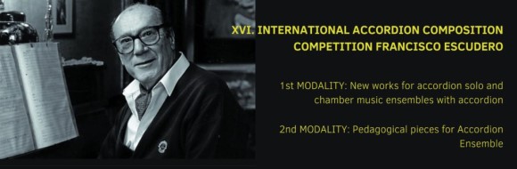 XVI International Composition Competition Francisco Escudero banner