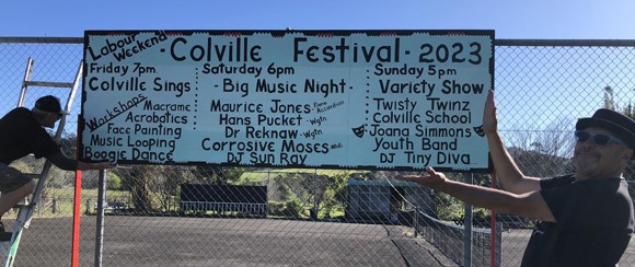 Colville Festival sign