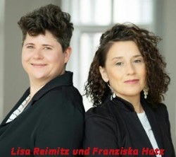 Organisers Lisa Reimitz and Franziska Hatz