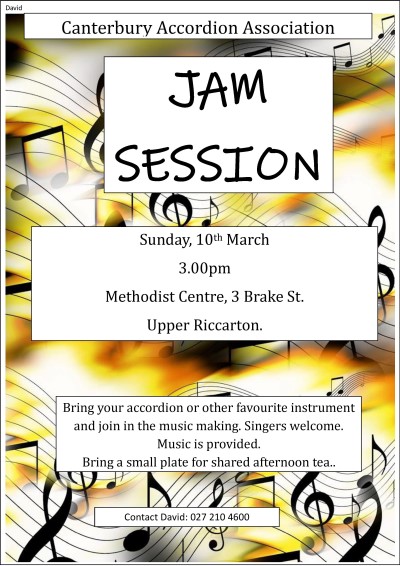 Canterbury Accordion Association Jam Session
