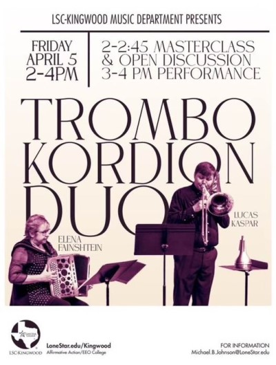 TromboKordion Duo Concert & Masterclass