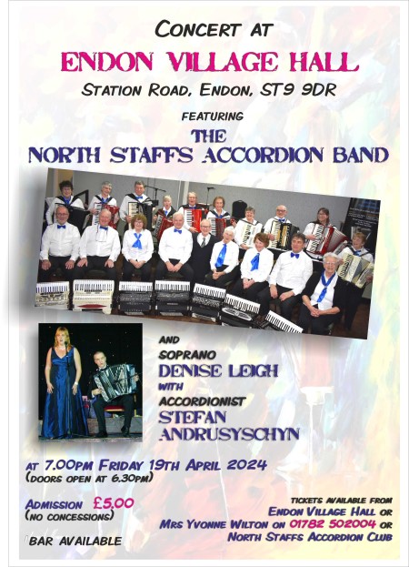 North Staffs Accordion Band Concert with Guests