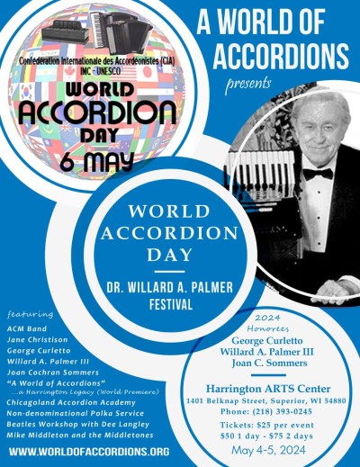 2024 World Accordion Day and Palmer Festival