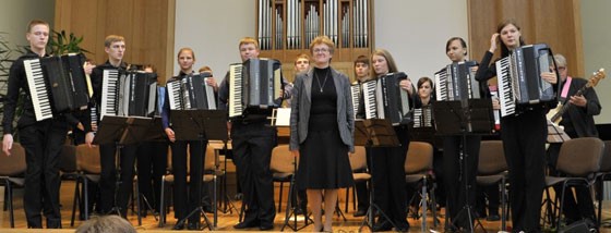 Conductor B.Rušėnienė and Kaunas Orchestra
