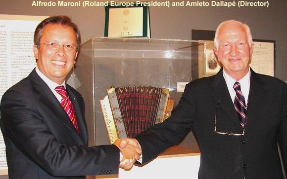 Alfredo Maroni (Roland Europe) and Amaleto Dallapé