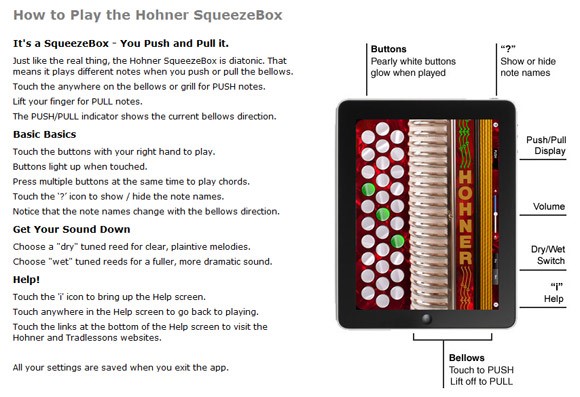 Hohner how to play app graphic