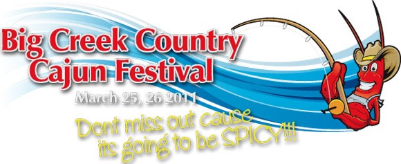 Big Creek Country Cajun Festival banner