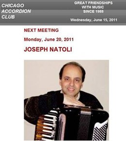 Chicago Accordion Club poster