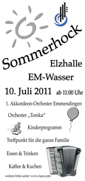 Akkordeon Sommerhock, Schulhof EM-Windenreute poster