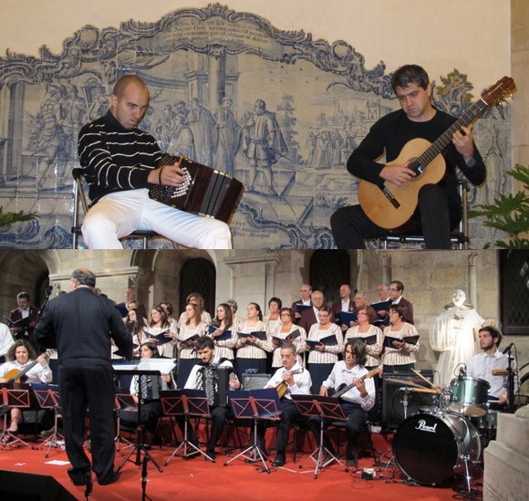 Mario Stefano Pietrodarchi and Luca Lucini, Orquestra e Coral de Alcoba conductor Anibal Freire
