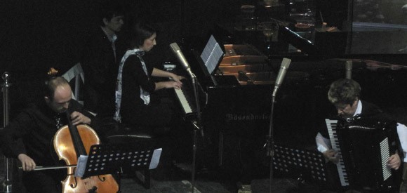 Aleksandar Kotevski (cello), Prof. Marija Gjoshevska (piano), Prof. Zorica Karakutovska (accordion).