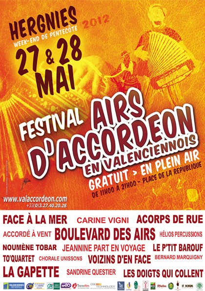Festival Airs d'accordéon, Valenciennois poster