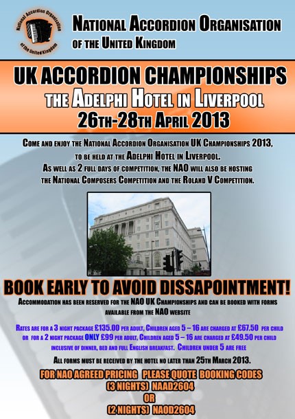 UK Accordion Championship Flyer