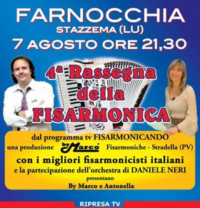 4th Accordion Festival - August 7th poster Italian TV