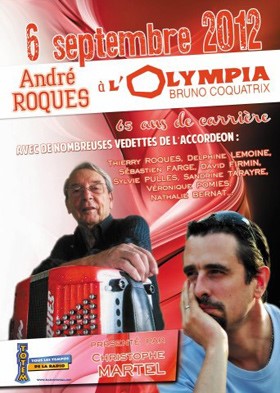 Andre Roqués’ 65th Birthday Concert Poster