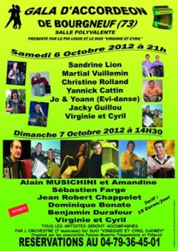 Gala D’Accordeon de Bourgneuf Festival Poster