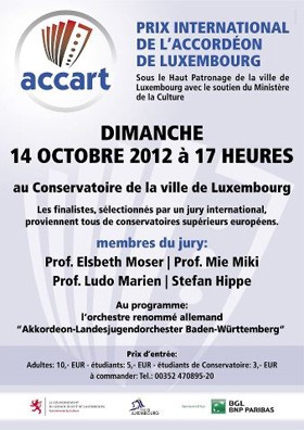 Prix International De L’Accordeon Poster