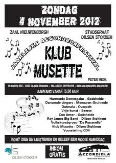 The Klub Musette Accordion Festival Poster