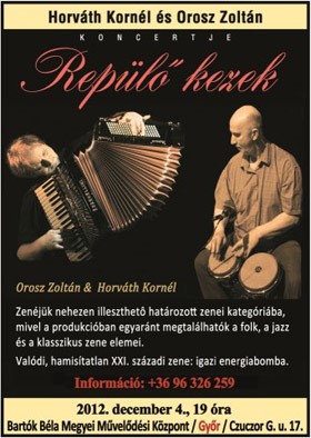 Zoltan Orosz and Horvarth Kornel Concert poster