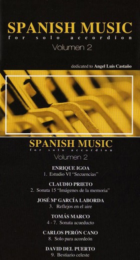 ‘Spanish Music for Solo Accordion’ by Angel Luis Castaño CD cover