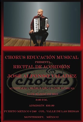 José Valadez Recitals poster