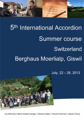 The 5th International Accordion Summer Course poster