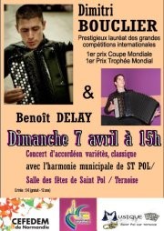 Dimitri Bouclier  and Benoit Delay Concert poster