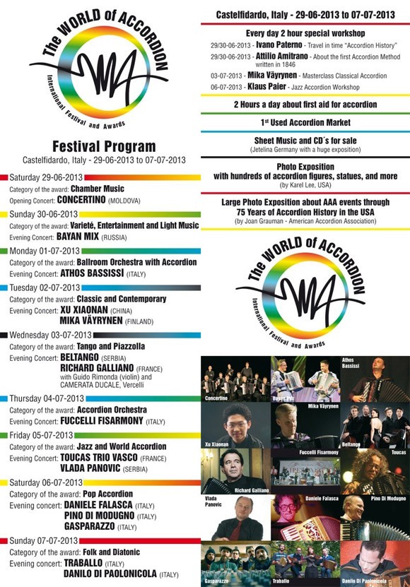 The World of Accordion International Festival Program