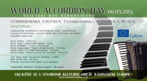 World Accordion Day, Zagreb poster