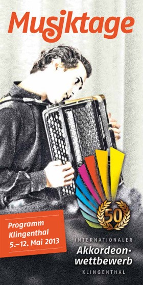 The 50th International Accordion Competition Klingenthal 2013 programme cover