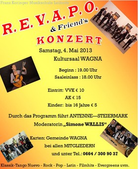R.E.V.A.P.O. Concert poster