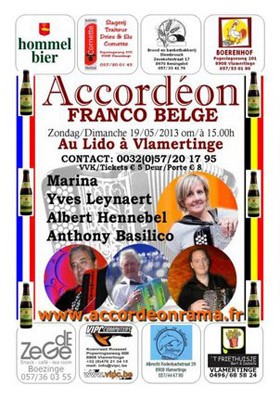 ‘Accordéon Franco Belge’ Concert poster