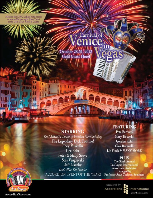 14th annual Las Vegas International Accordion Convention poster