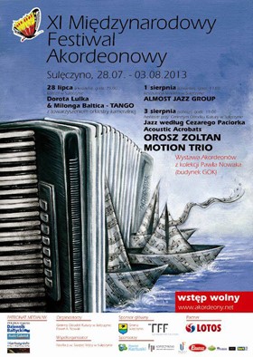 11th International Międzynarodowy Accordion Festival poster