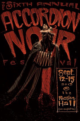 6th Annual Accordion Noir Festival poster
