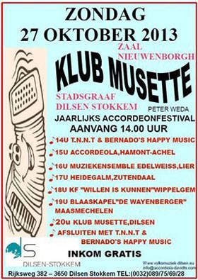 Klub Musette Accordion Festival poster
