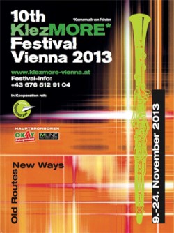 10th KlezMORE Festival Vienna  2013 Poster
