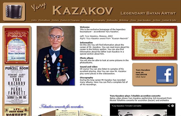Yuri Kazakov website