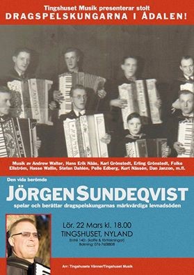 Jorgen Sundeqvist Concert concert poster
