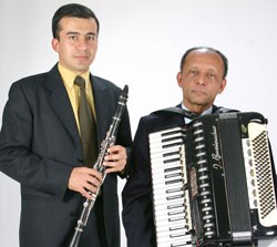 Francisco Rivera (clarinet) and Lacides Romero (accordion)