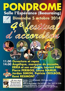 4th Festival d’Accordeon, Pondrome poster