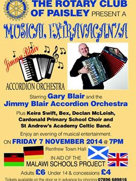Jimmy Blair Accordion Orchestra Concert poster
