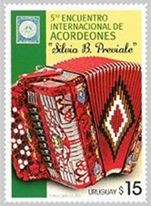 Accordion Festival Stamp Uruguay