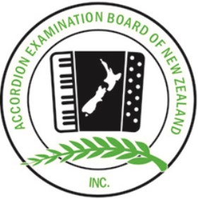 Accordion Examination Board of New Zealand (AEBNZ) logo