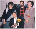 with his wife Elena, students: Tania Lukic-Marx & Goran Tirnanich, 1988