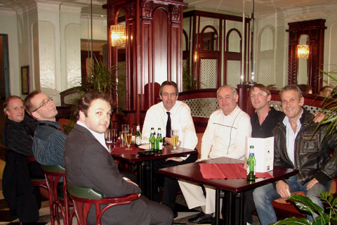 Left to right. Raymond Bodell, Kimmo Mattila, Mirco Patarini, Kevin Friedrich, Tony Davies-Jones, Frederic Deschamps, Mimo Vicari.